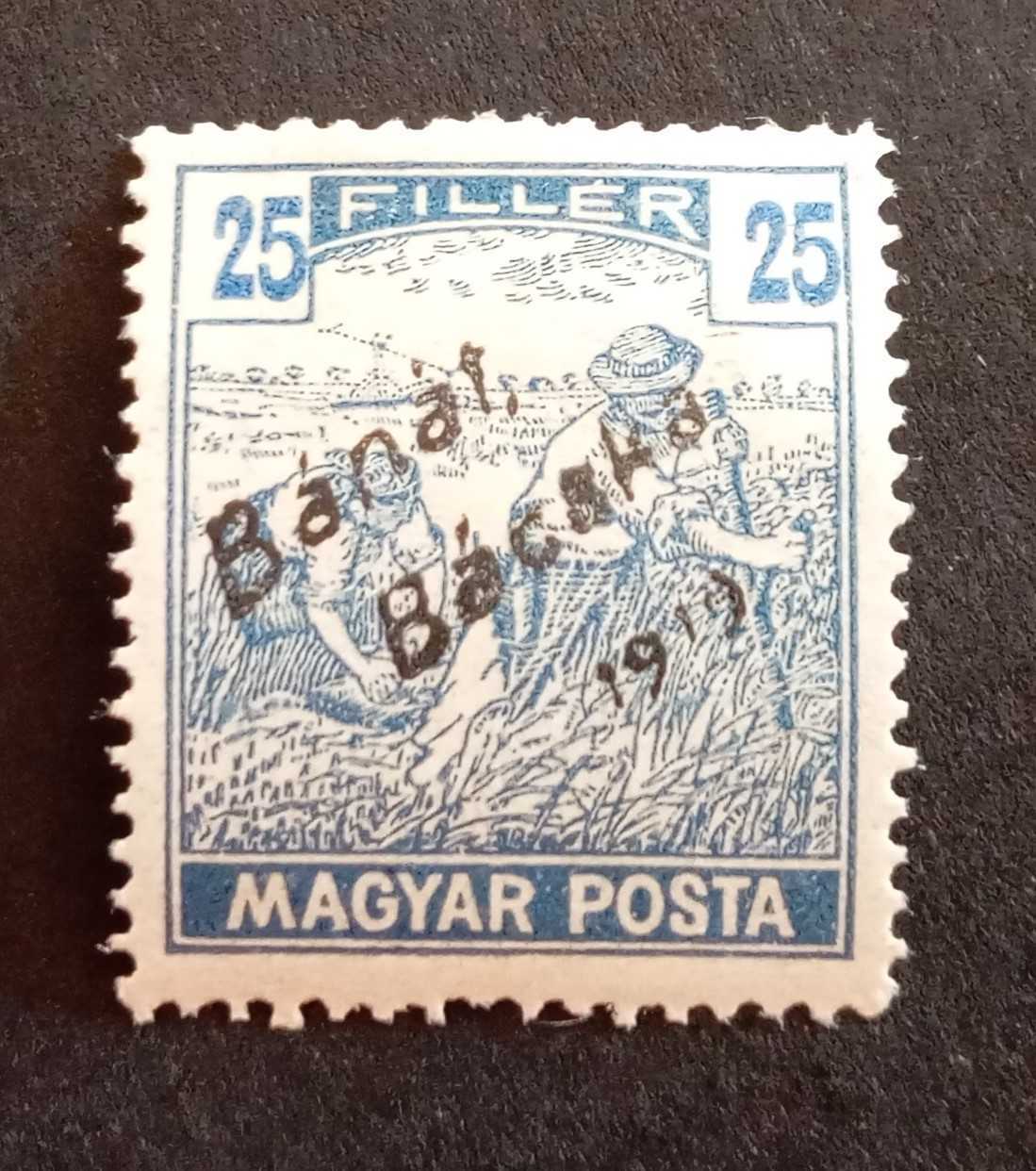 Magyarország 1919 Bánát-Bácska Magyar Posta 25 F falcos H