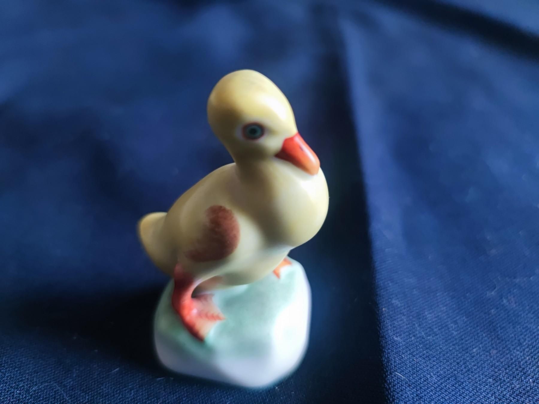 Herend porcelán kacsa (7cm)