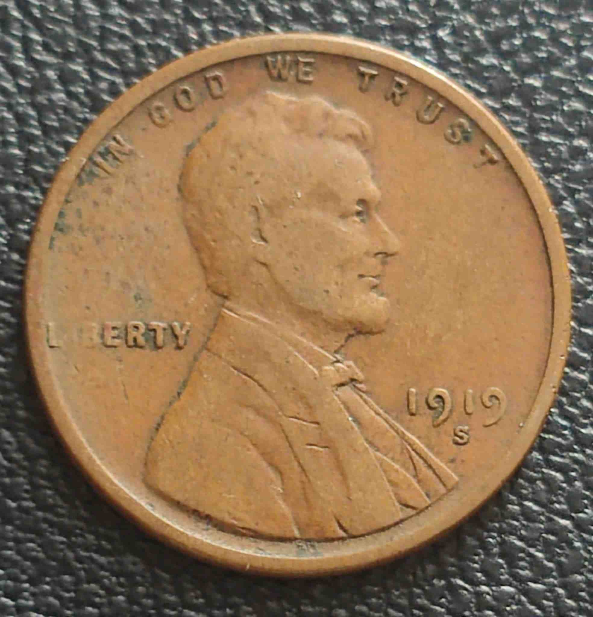 USA 1 cent 1919 s !!!