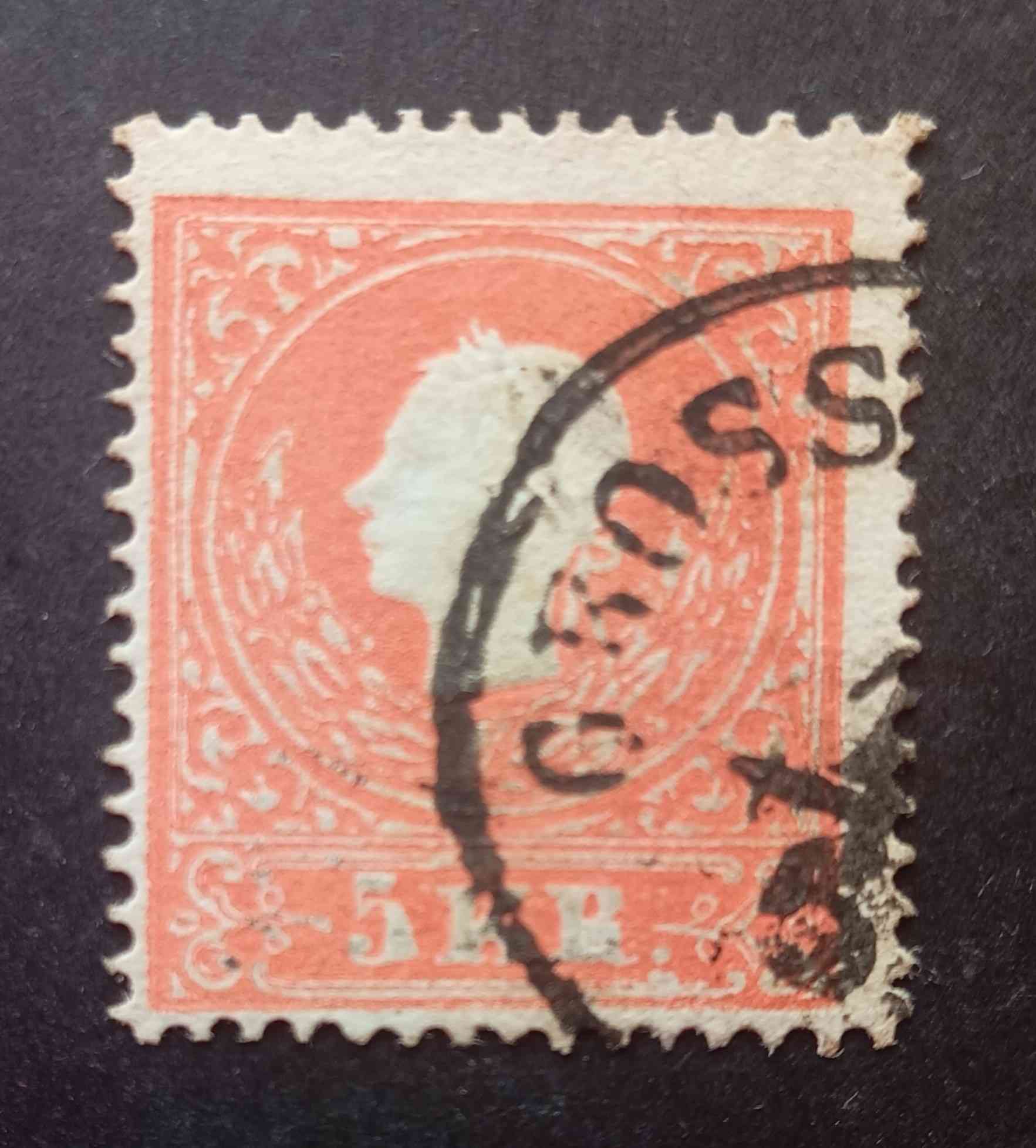 Magyarország 1858 Könyvnyomat 5 Kr GROSS... D