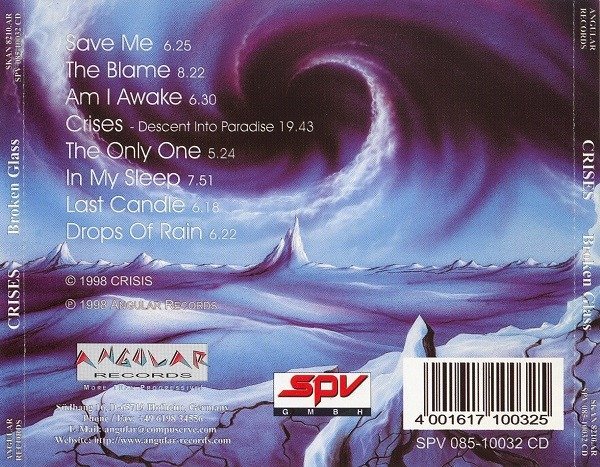 Crises - Broken Glass CD prog