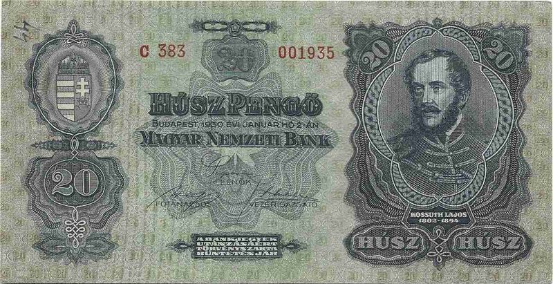20 pengő 1930 4.