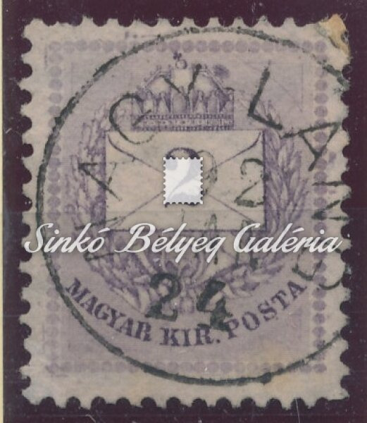 1881. Színesszámú krajcáros 2kr, NAGY-LÁNG