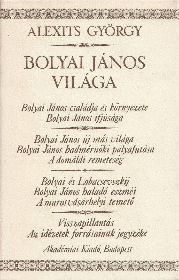 Bolyai János világa