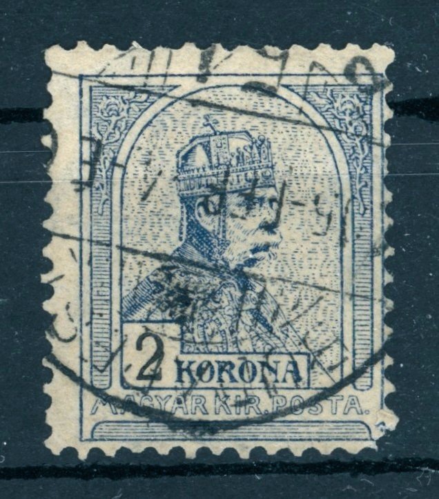 1904 turul 2 Korona A2 vízjel állás - sarokfog hiány