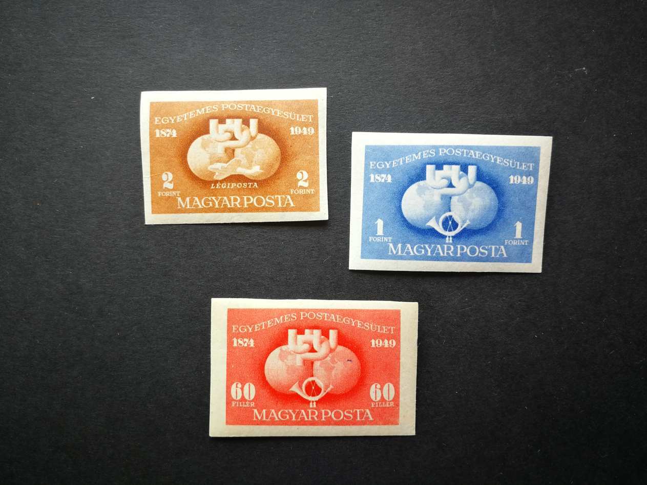 Magyarország 1949 UPU vágott ** postatiszta kat. ár 3000 Ft H