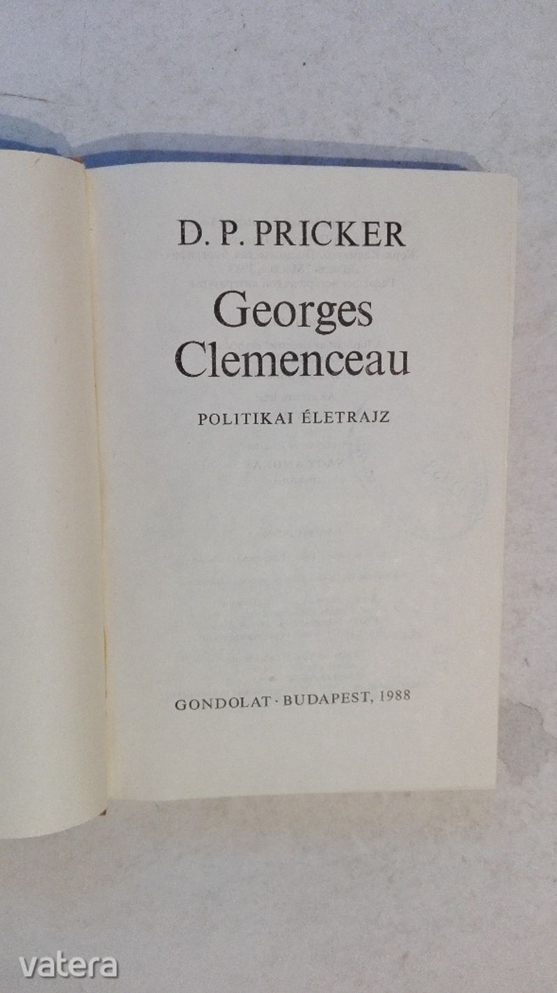 D.P. Pricker: Georges Clemenceau (*12)