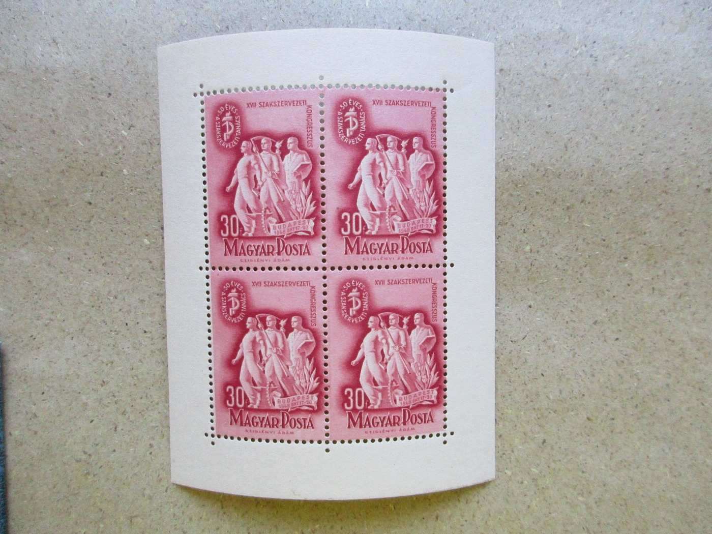 1948. Szakszervezet kisív**