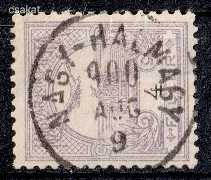 1900 Turul NAGY-HALMÁGY a ritka kötőjeles bélyegzés - Partium, Romania Gudlin E3.20 / 150p (d36)