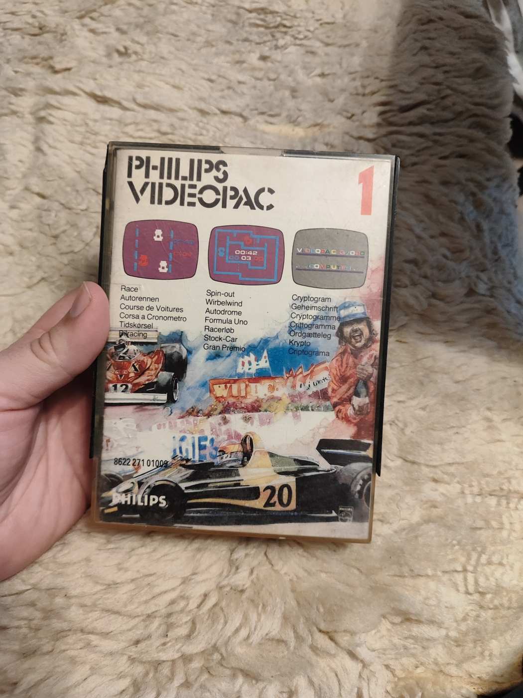 Philips videopac játék kazetta, 1