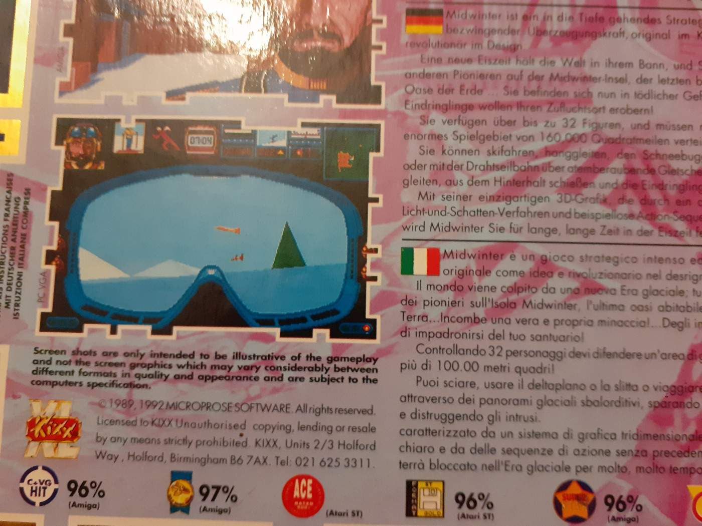Midwinter    DOBOZOS  Amiga  játék.