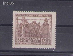 1920, Hadifogoly, 347 falcos bélyeg, B vízjel