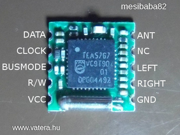 TEA5767 programozható digitális rádió IC