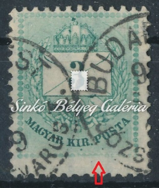 1881. Színesszámú krajcáros 3kr