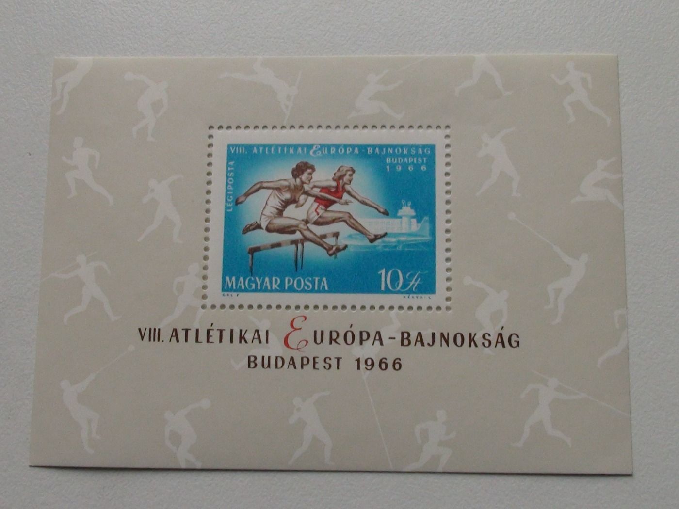 VIII. Atlétikai Európa-bajnokság Budapest 1966. Légiposta.