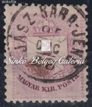 1881. Színesszámú krajcáros 2kr, JÁSZ-KARA-JENŐ
