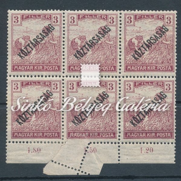 1918. Köztársaság 3f