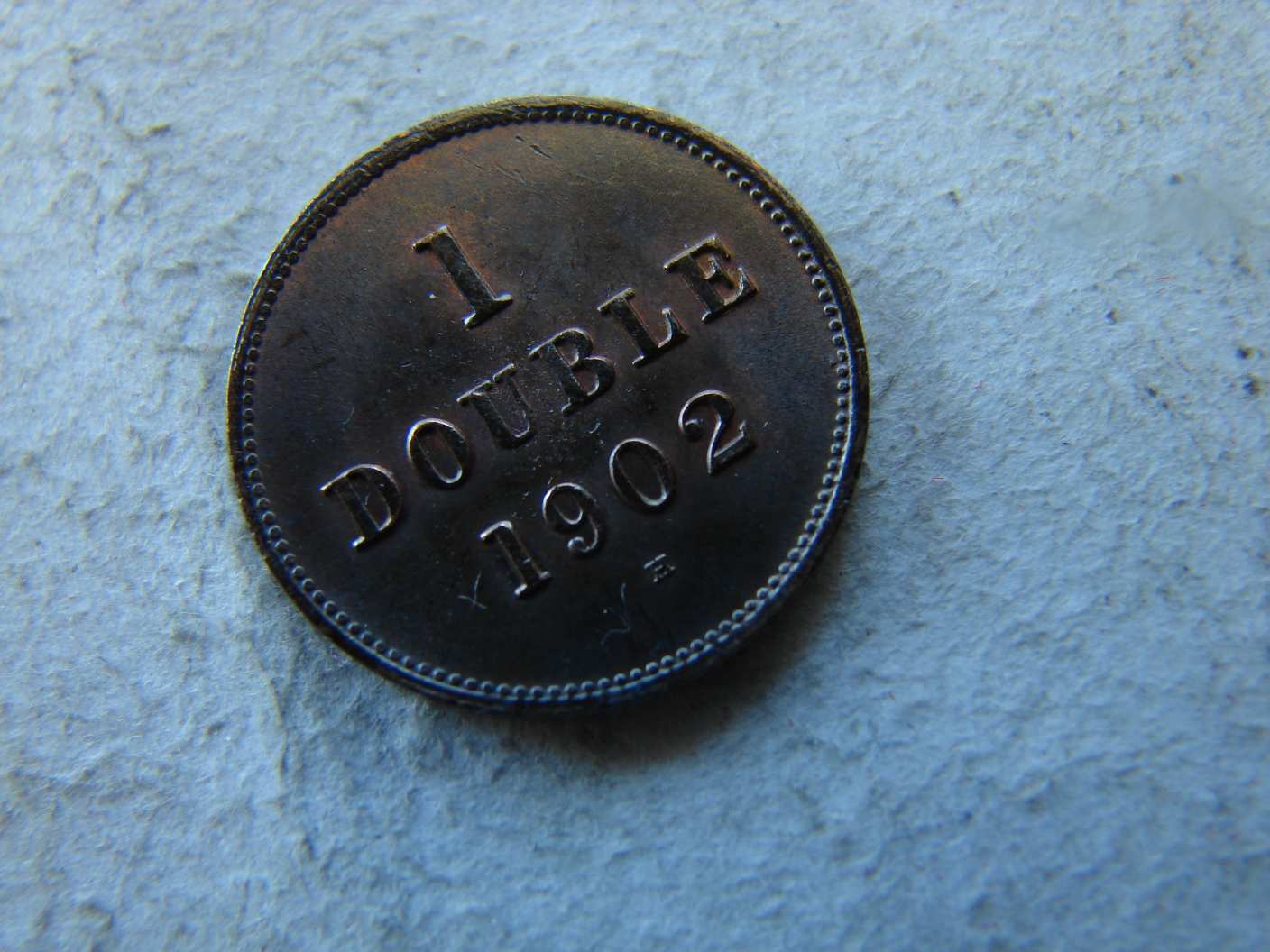 GUERNSEY 1 DOUBLE, 1902. 1 DB.