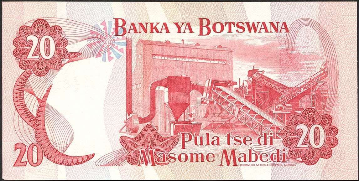 BOTSWANA 20 Pula 1982 P-10b UNC