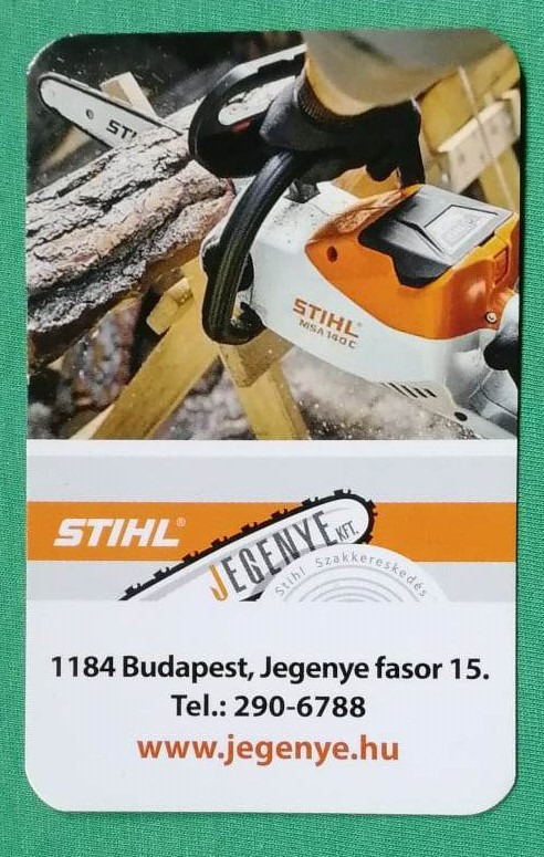 Kártyanaptár Stihl 2022