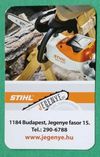 Kártyanaptár Stihl 2022