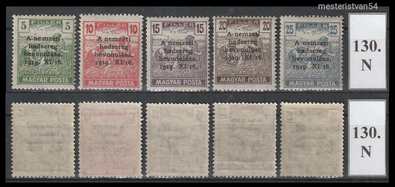 1919.A Nemzeti Hadsereg Bevonulása 1919.XI.16. N-130
