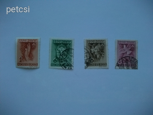 Magyar bélyeg / bélyegsor Pax-Ting 1939 8.