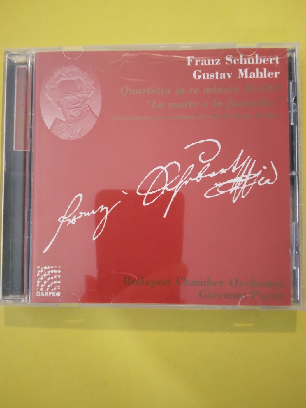 SCHUBERT  /  MAHLER  :  STRING QUARTET NO. 14  -  PACOR   (1994 / 1997)   CD