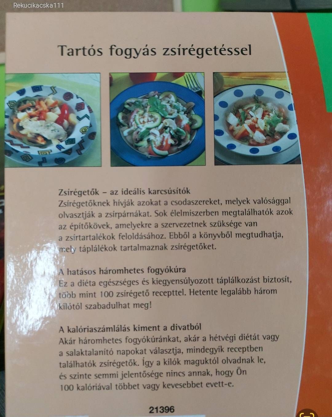Fogyókúrás, diétás könyvcsomag