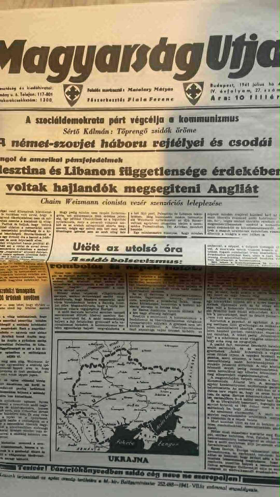 MAGYARSÁG UTJA 1941