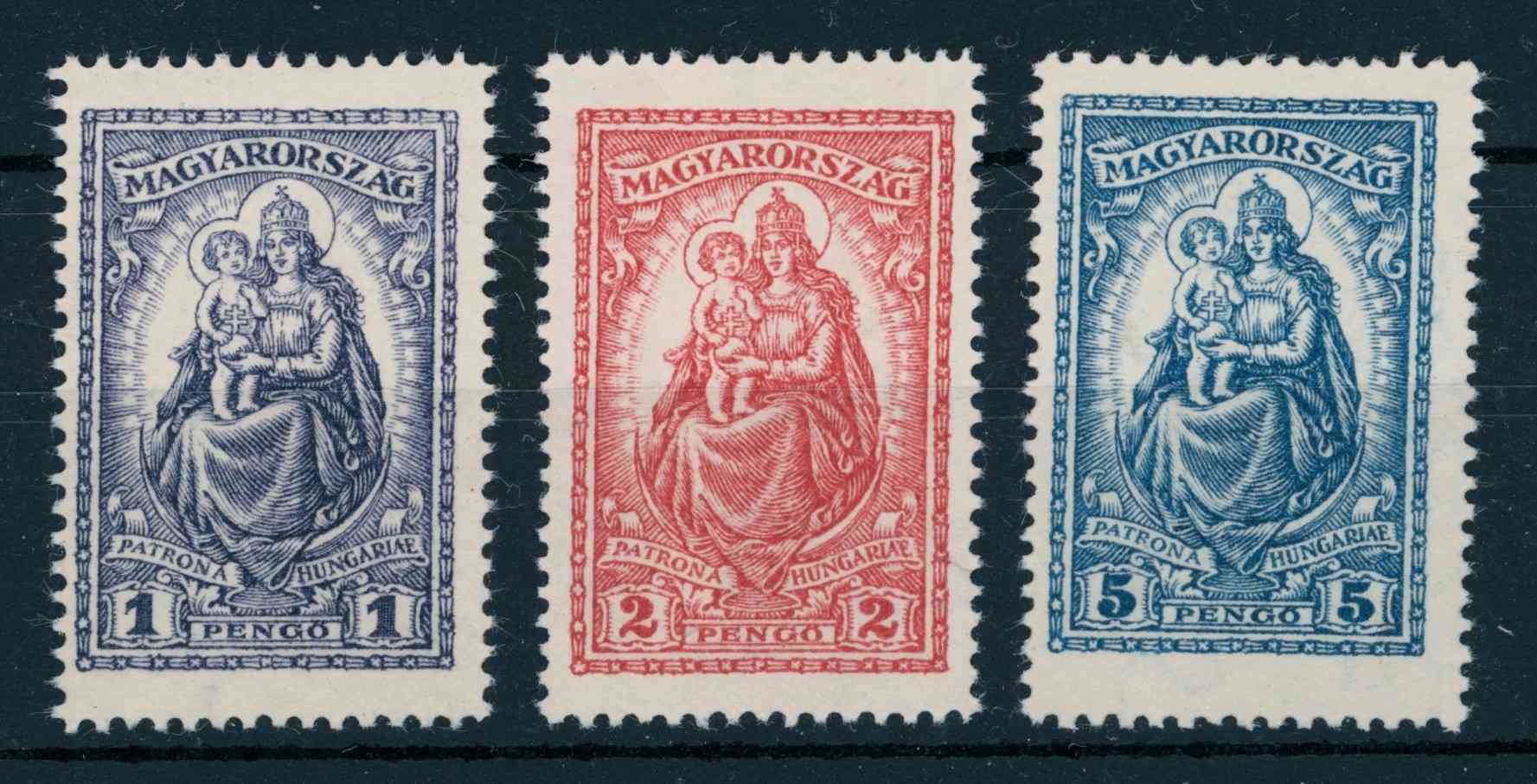 1926 Keskeny Madonna postatiszta sor PHu: 25.000 Ft (e78)