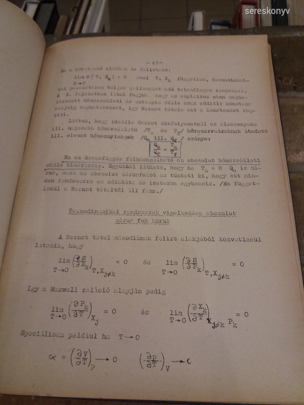 Termodinamika 1967 RITKA!!