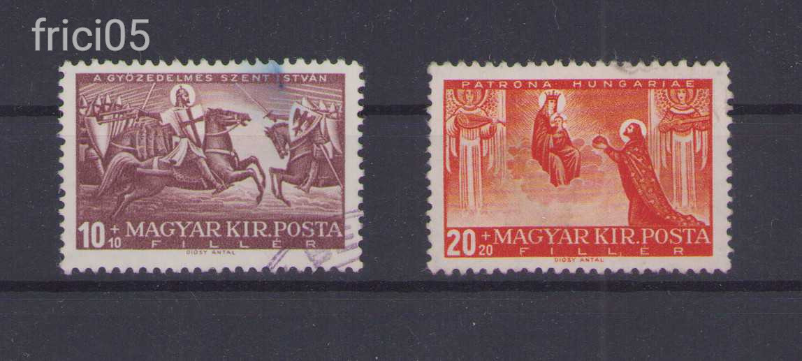 1938 Szent István pár, részben pecsételt