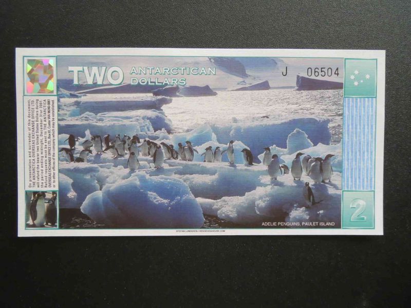 Antarctica 2 dollár UNC USA