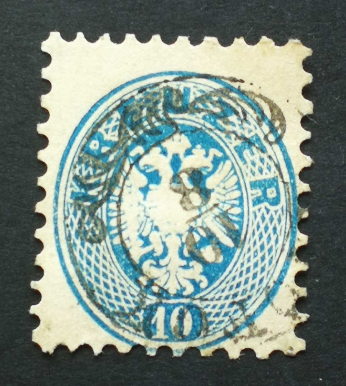 Magyarország 1863/64 Könyvnyomat 10 Kr. (SI)ÓFOK D2.3 Gudlin 100 H