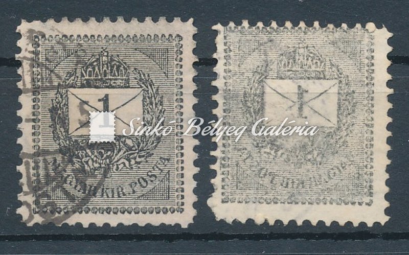 1888. Feketeszámú 1kr bélyeg