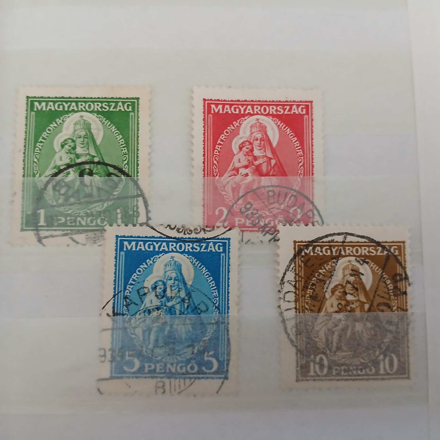 1932 - Nagy Madonna bélyegzett sor, kat 11300 ft