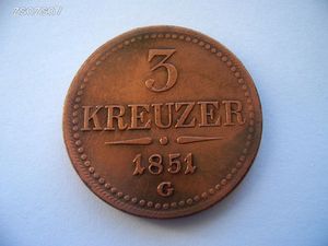 3 Krajcár 1851 G