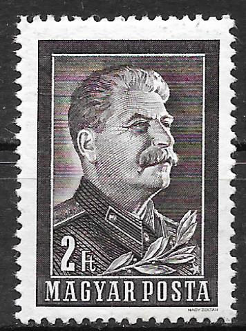 1953. Sztálin gyász 2 ft bélyeg a blokkból   ( 3500 )