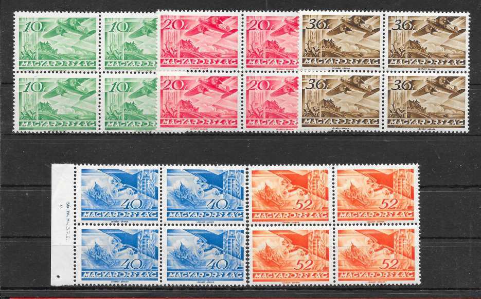 1936. Repülő III. sor négyes tömbökben ( 48 000 )