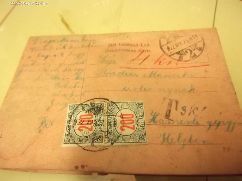 3 db üdvözlő lap 1922