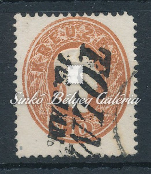 1861. Könyvnyomat dombornyomással 10kr, TOLNA