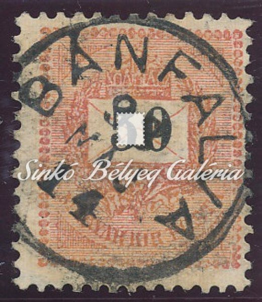 1889. Feketszámú krajcáros 50kr, BÁNFALVA