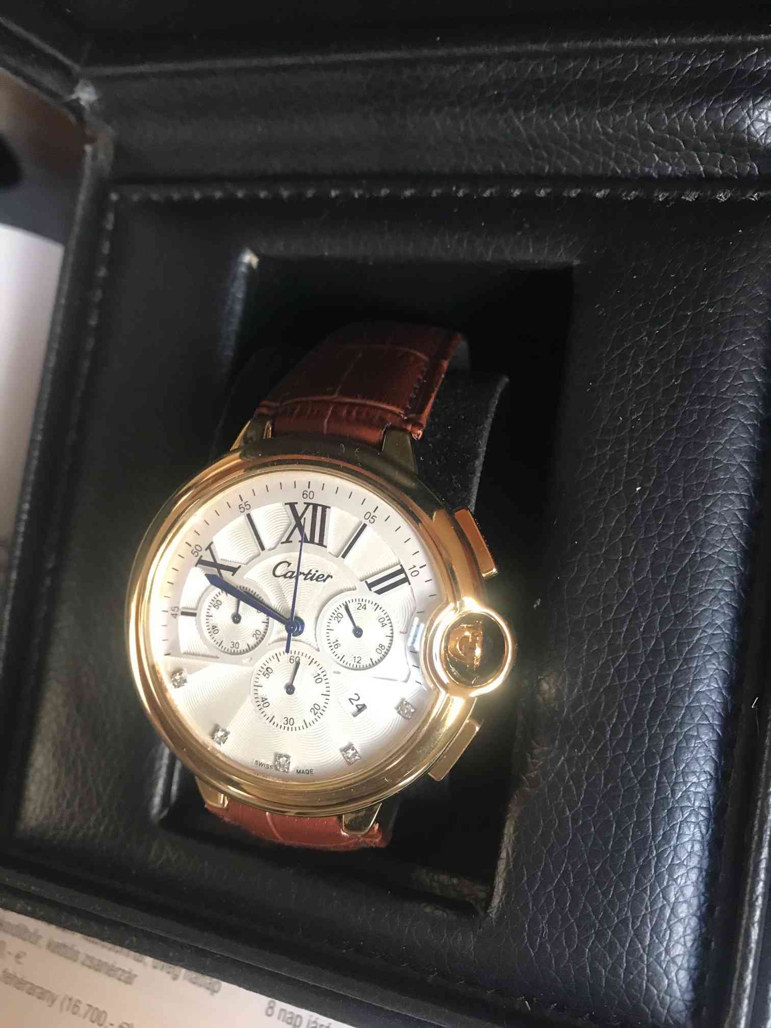 Cartier Buble Blue Chronograph