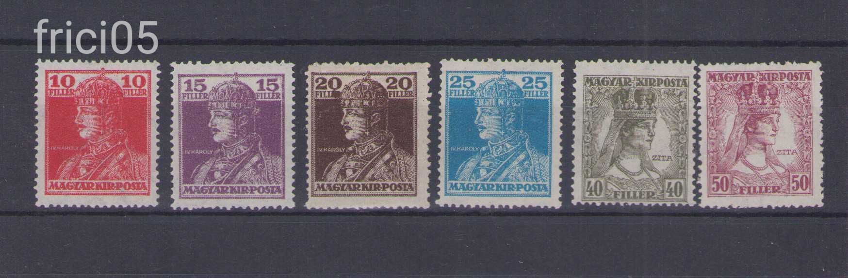 1918, károly-zita, postatiszta sor