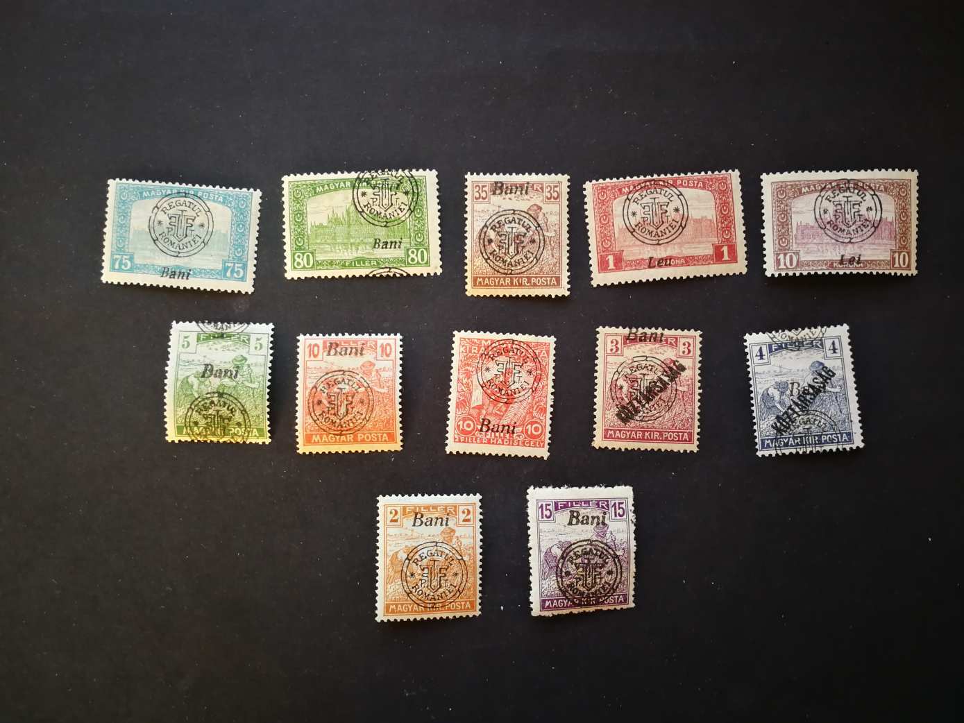 Magyarország 1919 Erdély nagyváradi felülnyomás 12 db kat. ár 2300 Ft H