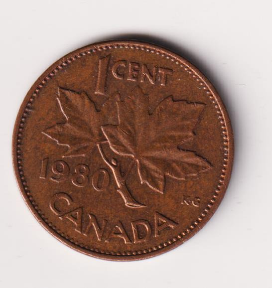 Kanada bronz 1 Cent 1980