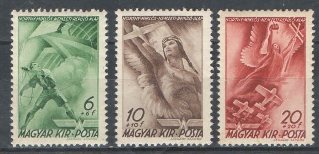 1940. Magyarország - Repülő alap, sor (I)