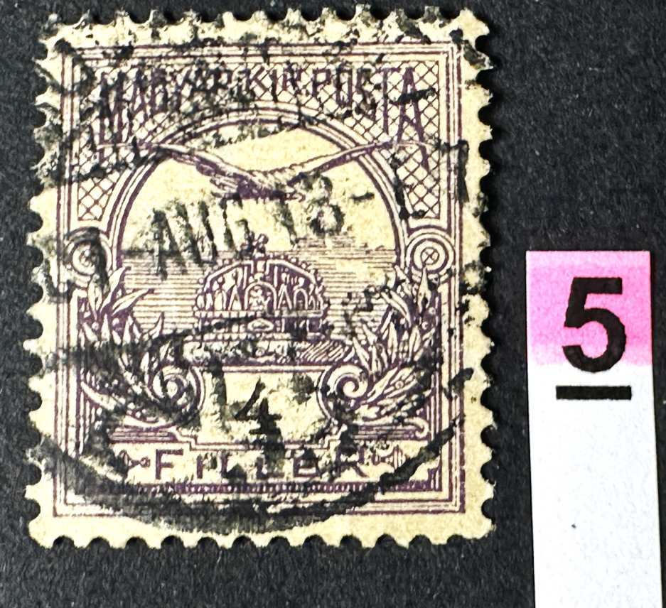 MAGYARORSZÁG 1900 TURUL 4 FILLÉR  4VJ.  ÁLLÁS  MBK: 42,000FT                   -5.-
