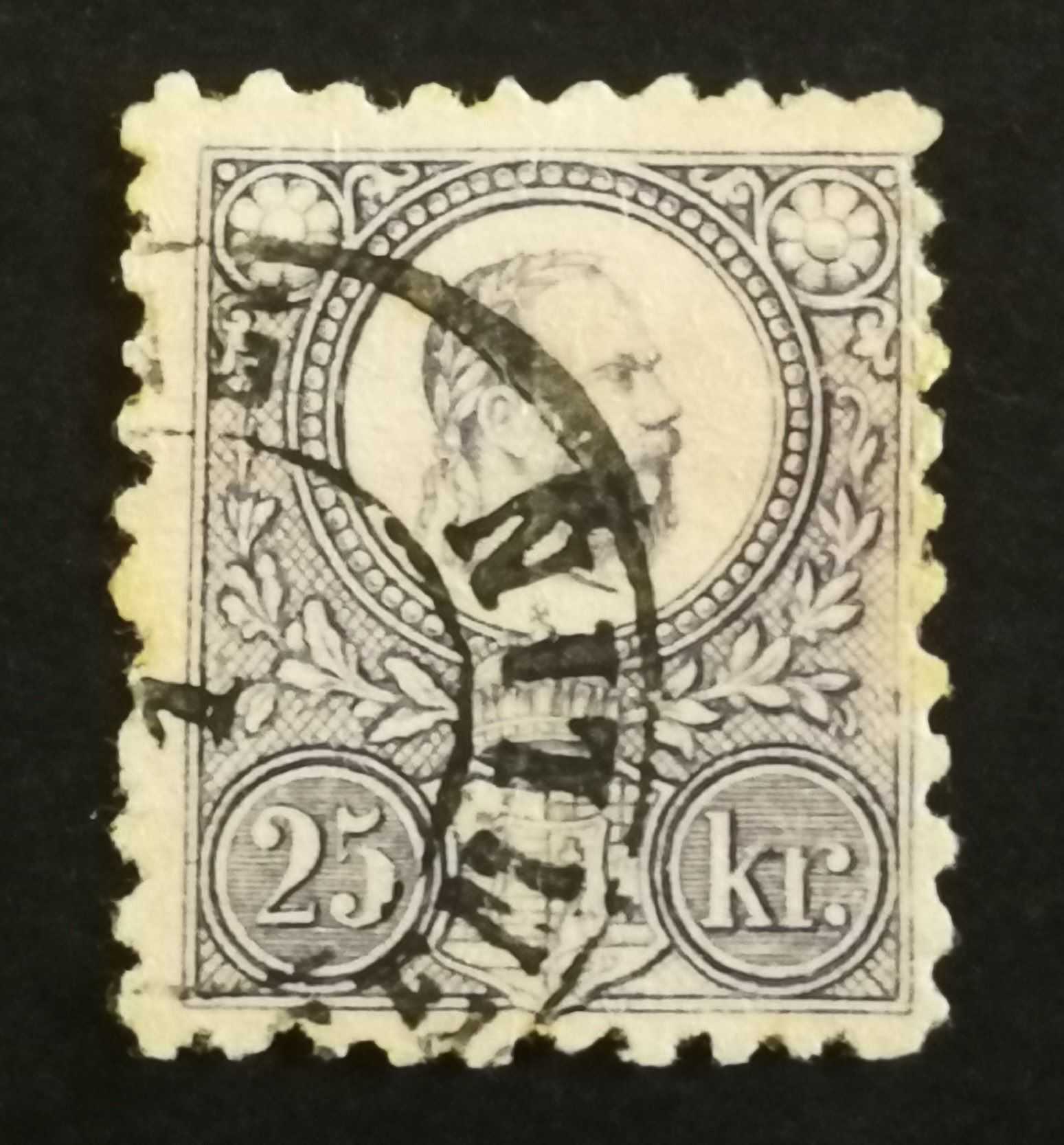 Magyarország 1871 Réznyomat 25 kr. (GELD-ANWS)NG / SEMLIN D3.2 Gudlin 300 G3